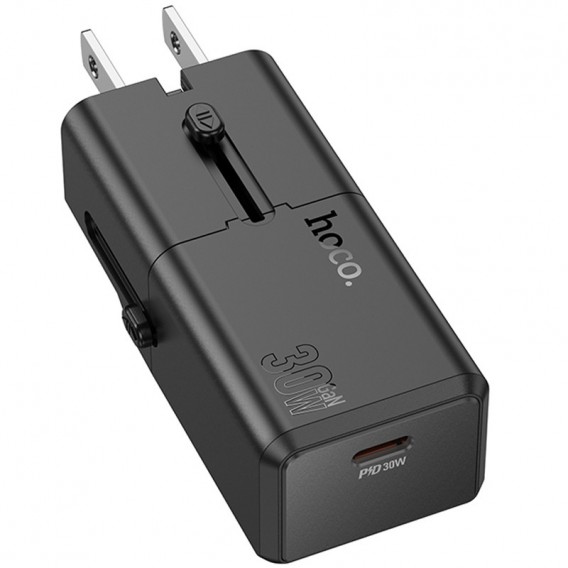 Зарядное устройство Hoco AC25 Mini PD30W (1USB-C) universal travel charger, Black