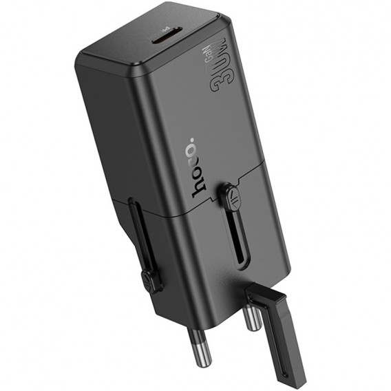 Зарядное устройство Hoco AC25 Mini PD30W (1USB-C) universal travel charger, Black