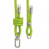 Дата кабель-шнурок Hoco GH7 Elegant Type-C to Lightning (1.8m) Fluorescent Green Дата кабель-шнурок Hoco GH7 Elegant Type-C to Lightning (1.8m) Fluorescent Green