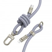 Кабель юсб-шнурок Hoco GH7 Elegant Type-C to Lightning (1.8m), Denim Blue