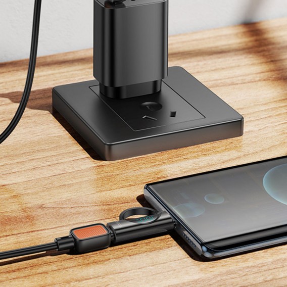 Переходник Hoco UA32 Type-C male to Type-C female display adapter, Black