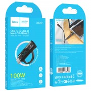 Перехідник Hoco UA32 Type-C male to Type-C female display adapter, Black