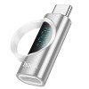 Переходник Hoco UA32 Type-C male to Type-C female display adapter, Silver