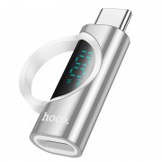 Переходник Hoco UA32 Type-C male to Type-C female display adapter, Silver