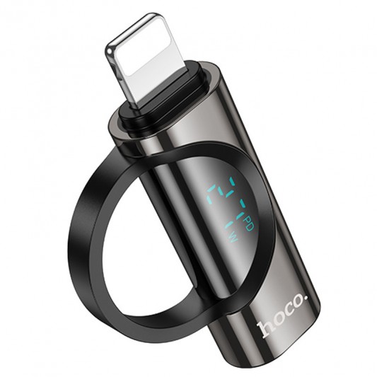 Перехідник Hoco UA32B Lightning male to Type-C female display adapter Black