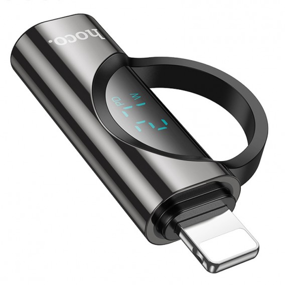 Перехідник Hoco UA32B Lightning male to Type-C female display adapter, Black