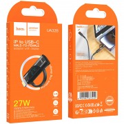 Перехідник Hoco UA32B Lightning male to Type-C female display adapter, Black