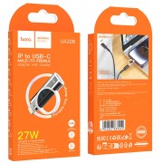 Перехідник Hoco UA32B Lightning male to Type-C female display adapter, Silver