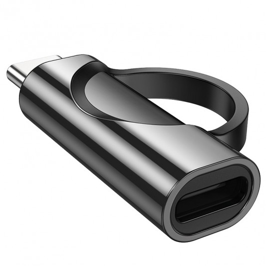 Перехідник Hoco UA32A Type-C male to Lightning female display adapter Black - зображення 3 
