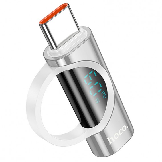 Перехідник Hoco UA32A Type-C male to Lightning female display adapter, Silver