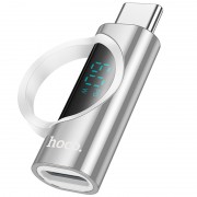 Переходник Hoco UA32A Type-C male to Lightning female display adapter, Silver
