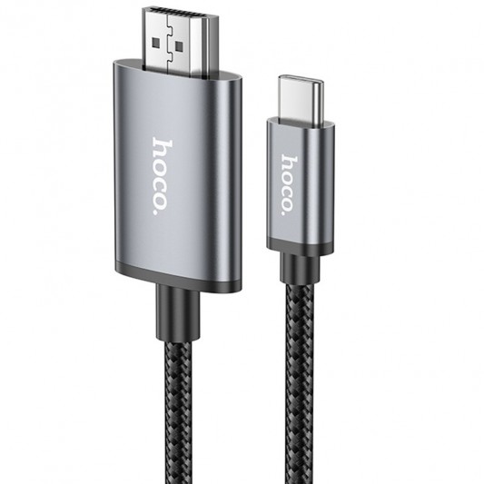 Переходник Hoco UA27 HD Type-C to HDTV (2m) Metal gray