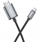 Переходник Hoco UA27 HD Type-C to HDTV (2m), Metal gray