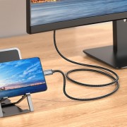 Переходник Hoco UA27 HD Type-C to HDTV (2m), Metal gray