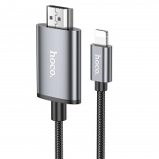 Переходник Hoco UA27 HD Lightning to HDTV (2m), Metal gray