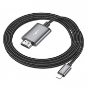 Переходник Hoco UA27 HD Lightning to HDTV (2m), Metal gray