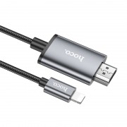 Переходник Hoco UA27 HD Lightning to HDTV (2m), Metal gray