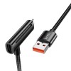 Кабель юсб Hoco U135 Incredible 2in1 USB to Lightning/Type-C (1m), Black