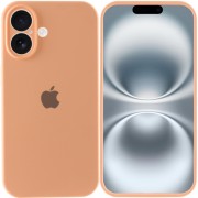 Чохол Silicone Case Full Camera Protective (AA) Apple iPhone 16 (6.1"), Помаранчевий / Cantaloupe