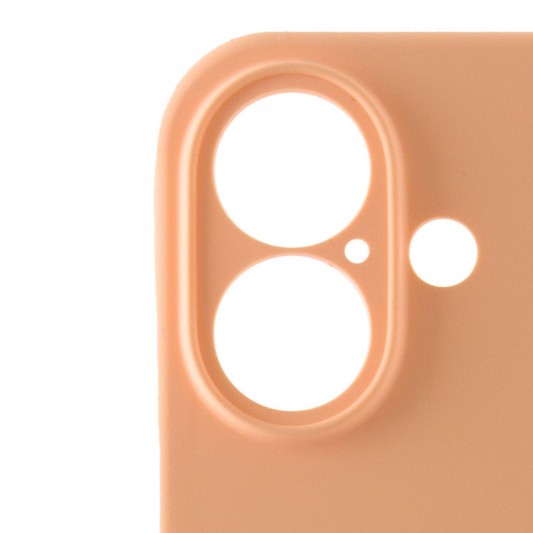 Чохол Silicone Case Full Camera Protective (AA) для Apple iPhone 16 (6.1") Помаранчевий / Cantaloupe - зображення 3 