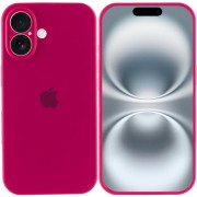 Чехол Silicone Case Full Camera Protective (AA) для Apple iPhone 16 Plus (6.7"), Красный / Rose Red