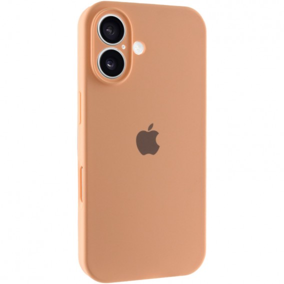 Чехол Silicone Case Full Camera Protective (AA) для Apple iPhone 16 Plus (6.7"), Оранжевый / Cantaloupe
