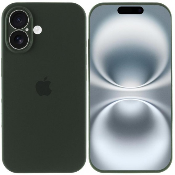 Чехол для iPhone 16 Plus Silicone Case Full Protective (Cyprus Green)