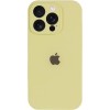 Чохол Silicone Case Full Camera Protective (AA) для Apple iPhone 16 Pro (6.3") Жовтий / Mellow Yellow