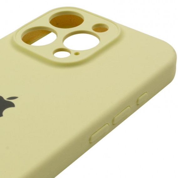 Чохол Silicone Case Full Camera Protective (AA) для Apple iPhone 16 Pro (6.3") Жовтий / Mellow Yellow