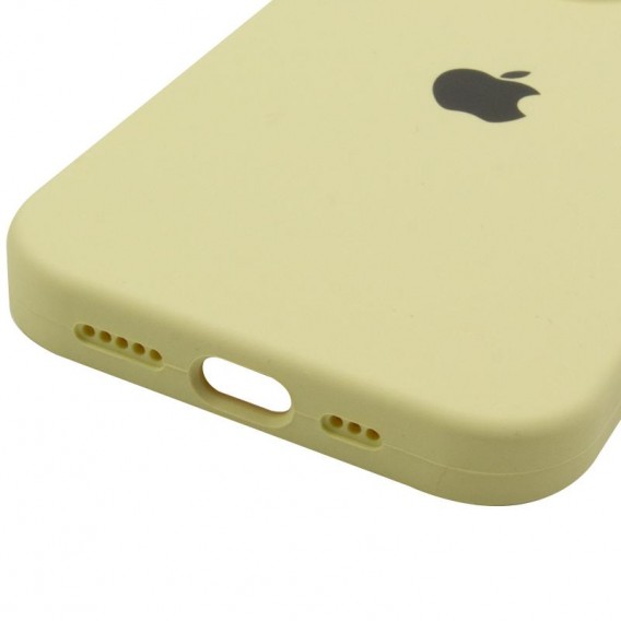 Чохол Silicone Case Full Camera Protective (AA) для Apple iPhone 16 Pro (6.3") Жовтий / Mellow Yellow