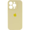 Чехол Silicone Case Full Camera Protective (AA) для Apple iPhone 16 Pro Max (6.9"), Желтый / Mellow Yellow