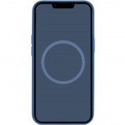 Чехол Silicone case (AAA) full with Magsafe and Animation для Apple iPhone 16 (6.1"), Denim