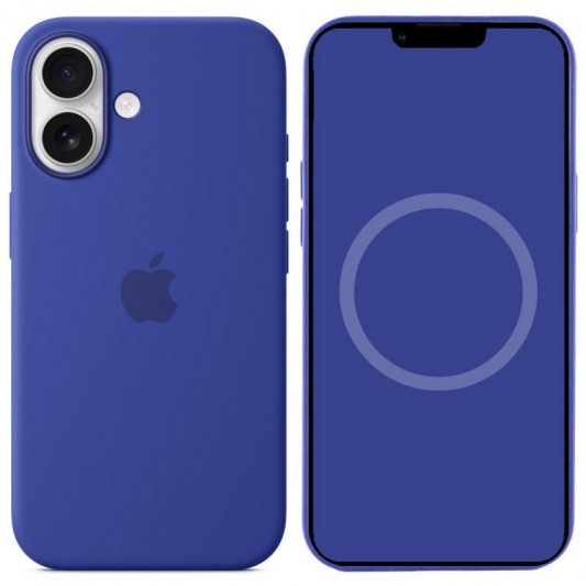 Чехол Silicone case (AAA) with Magsafe and Animation для Apple iPhone 16 (6.1