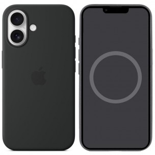 Чехол Silicone case (AAA) with Magsafe and Animation для Apple iPhone 16 (6.1