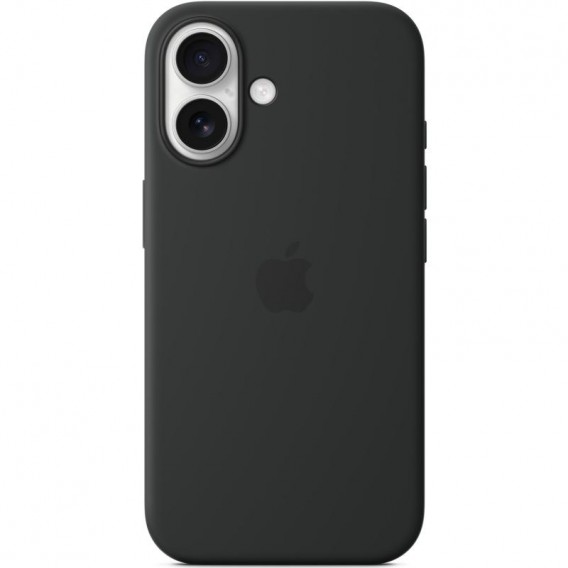 Чохол Silicone case (AAA) full with Magsafe and Animation для Apple iPhone 16 (6.1"), Black