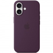 Чехол Silicone case (AAA) full with Magsafe and Animation для Apple iPhone 16 (6.1"), Plum