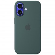 Чехол Silicone case (AAA) full with Magsafe and Animation для Apple iPhone 16 Plus (6.7"), Lake Green