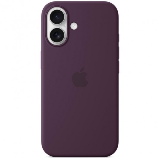 Чехол Silicone case (AAA) full with Magsafe and Animation для Apple iPhone 16 Plus (6.7"), Plum - изображение 1