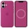 Чехол Silicone case (AAA) with Magsafe and Animation для Apple iPhone 16 Plus (6.7") Fuchsia