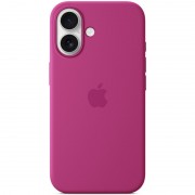 Чехол Silicone case (AAA) full with Magsafe and Animation для Apple iPhone 16 Plus (6.7"), Fuchsia