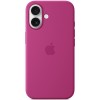 Чехол Silicone case (AAA) full with Magsafe and Animation для Apple iPhone 16 Plus (6.7"), Fuchsia