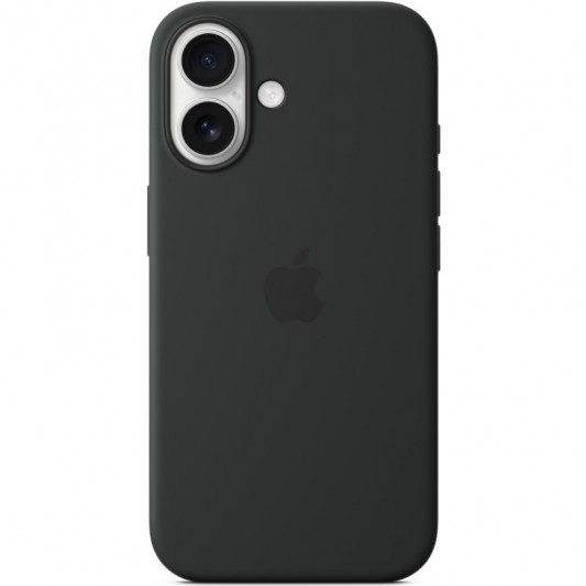 Чехол Silicone case (AAA) full with Magsafe and Animation для Apple iPhone 16 Plus (6.7"), Black - изображение 1