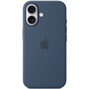 Чехол Silicone case (AAA) full with Magsafe and Animation для Apple iPhone 16 Plus (6.7"), Denim