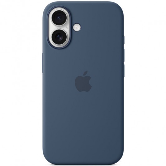 Чехол Silicone case (AAA) with Magsafe and Animation для Apple iPhone 16 Plus (6.7") Denim - изображение 1