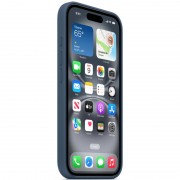 Чехол Silicone case (AAA) full with Magsafe and Animation для Apple iPhone 16 Plus (6.7"), Denim