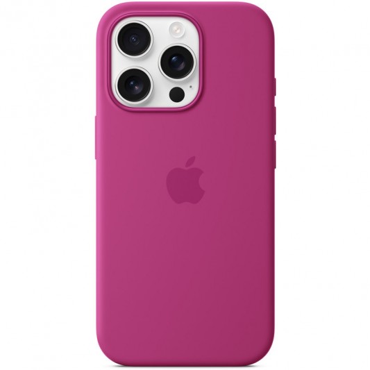 Чехол Silicone case (AAA) with Magsafe and Animation для Apple iPhone 16 Pro (6.3") Fuchsia - изображение 1
