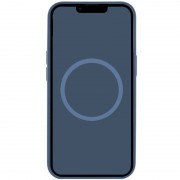 Чехол Silicone case (AAA) full with Magsafe and Animation для Apple iPhone 16 Pro (6.3"), Denim
