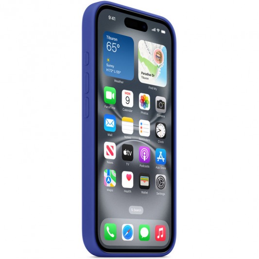 Чехол Silicone case (AAA) with Magsafe and Animation для Apple iPhone 16 Pro Max (6.9") Ultramarine - изображение 3