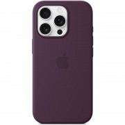 Чехол Silicone case (AAA) full with Magsafe and Animation для Apple iPhone 16 Pro Max (6.9"), Plum