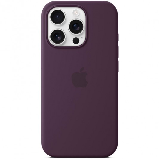 Чехол Silicone case (AAA) with Magsafe and Animation для Apple iPhone 16 Pro Max (6.9") Plum - изображение 1